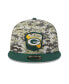 Фото #3 товара Men's Camo, Green Green Bay Packers 2023 Salute To Service 9FIFTY Snapback Hat