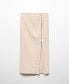 Women's Slit Detail Linen Skirt
