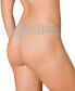 Фото #2 товара Women's Lace Side Seamless Thong Panty