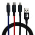 Фото #2 товара SUBBLIM 3 in 1 USB C/ Lightning/ Micro USB 1 m Cable