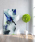 'Blue Splash' Frameless Free Floating Tempered Art Glass Wall Art - 72" x 36''