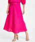 Фото #4 товара Women's A-Line Belted Maxi Skirt, Created for Macy's