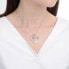 Silver pendant with zircons Srdce Mama P0001342