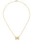 ფოტო #3 პროდუქტის Butterfly Openwork 18" Pendant Necklace in 10k Gold