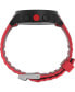 Фото #3 товара Часы и аксессуары Timex Цифровые кварцевые женские часы Ironman T200 с красным силиконовым ремешком 42мм