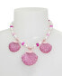 Фото #3 товара Betsey Johnson faux Stone Seashell Bib Necklace