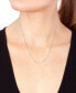ფოტო #2 პროდუქტის EFFY® Diamond Bezel Station 18" Collar Necklace (1/6 ct. t.w.) in Sterling Silver