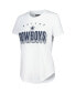 Фото #2 товара Women's White, Charcoal Dallas Cowboys Sonata T-shirt and Leggings Set