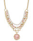 Фото #1 товара Style & Co gold-Tone Multi-Row Pendant Necklace, 17" + 3" extender, Created for Macy's