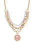 Gold-Tone Multi-Row Pendant Necklace, 17" + 3" extender, Created for Macy's