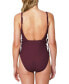 Фото #3 товара Sanctuary Women's Sandbar Solids Lace-Up One-Piece Swimsuit (Retrograde, Large)