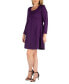 Фото #2 товара Women's Plus Size Fit and Flare Skater Dress