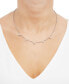 ფოტო #2 პროდუქტის Lab Grown Diamond Flower Cluster Collar Necklace (1 ct. t.w.) in 14k White Gold, 18" + 2" extender