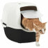 Ящик для кошачьего туалета Petdesign Белый/Черный