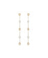 Alternating Freshwater Pearl and 18K Gold Plated Bead Drop Earrings