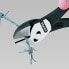 Knipex TwinForce® Hochleistungs-Seitenschneider mit Öffnungsfeder schwarz atramentiert, mit Mehrkomponenten-Hüllen 180 mm 73 72 180 F