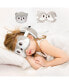 Фото #8 товара Kids 2-in-1 Travel Pillow and Eye Mask Animal Plush Soft Eye Mask Blindfold for Sleeping, Nights and Travel