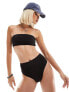 Фото #1 товара Monki high waist bikini bottom in black