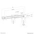 Фото #4 товара Neomounts dual crossbar, 7 kg, 25.4 cm (10"), 68.6 cm (27"), 75 x 75 mm, 100 x 100 mm, Black