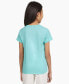 ფოტო #2 პროდუქტის Big Girls Tie-Front Logo T-Shirt