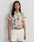 Фото #1 товара Women's Floral Short-Sleeve Shirt