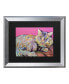 Фото #1 товара Pat Saunders-White Catatonic Matted Framed Art - 27" x 33"