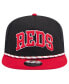 ფოტო #4 პროდუქტის Men's Black Cincinnati Reds Throwback Meshback Golfer Hat