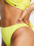 Candypants – Bikinihose in Gelb mit hohem Beinausschnitt