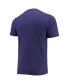 Фото #4 товара Men's Heathered Charcoal, Purple James Madison Dukes Meter T-shirt and Pants Sleep Set