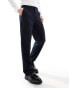 ASOS DESIGN straight suit trouser in navy Синий, W32 L30 - фото #8