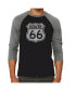 Фото #1 товара Route 66 Men's Raglan Word Art T-shirt