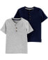 Baby 2-Pack Henley Tees 6M