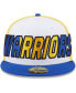 Фото #2 товара Men's White, Royal Golden State Warriors Back Half 9FIFTY Fitted Hat