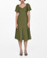 Фото #10 товара Women's Buttoned Linen-Blend Dress