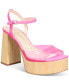 Фото #1 товара Women's Daceywood Luxurious Wood Platform Sandals