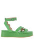 Фото #2 товара Women's Faye Scalloped Buckle Flatform Sandals