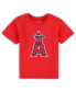 ფოტო #1 პროდუქტის Infant Boys and Girls Red Los Angeles Angels Team Crew Primary Logo T-shirt