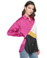 Women's Colorblocked Satin Button-Front Top