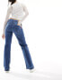 Vero Moda mid rise straight leg jeans in medium blue wash