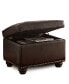 Фото #7 товара 24" Faux Leather 5th Avenue Storage Ottoman