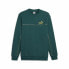 Фото #1 товара Толстовка без капюшона мужская Puma ESS+ Minimal Gold Cr Темно-зеленый
