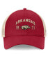 Фото #4 товара Men's Cardinal Arkansas Razorbacks Heritage Waylon Trucker Adjustable Hat