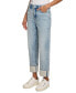 ფოტო #3 პროდუქტის Women's Crystal Cuff Straight-Leg Jeans