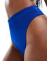 ASOS DESIGN Maya mix & match high leg high waist bikini bottom in blue