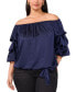 Фото #1 товара Plus Size Off-The-Shoulder Bubble-Sleeve Top, Created for Macy's