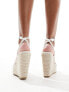 Фото #7 товара Glamorous espadrilles wedge heeled sandals in white