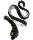 ფოტო #2 პროდუქტის EFFY® Diamond (1-5/8 ct. t.w.) & Emerald Accent Snake Ring in 14k White Gold