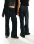 Фото #12 товара Reclaimed Vintage unisex washed cord straight leg trousers in charcoal co-ord