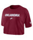 Nike Women's Crimson Oklahoma Sooners Wordmark Cropped T-Shirt