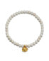 ფოტო #1 პროდუქტის Walk in Harmony Lotus White Turquoise Gemstone Bracelet